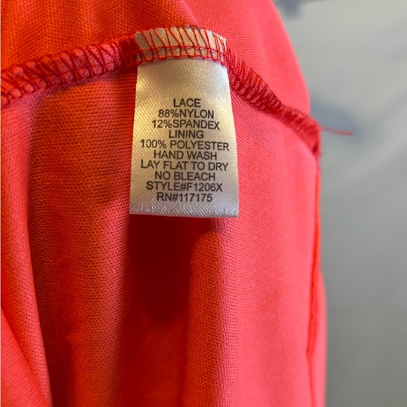 Haani Orange Lace Shift Dress with bell sleeves - Picture 7 of 7